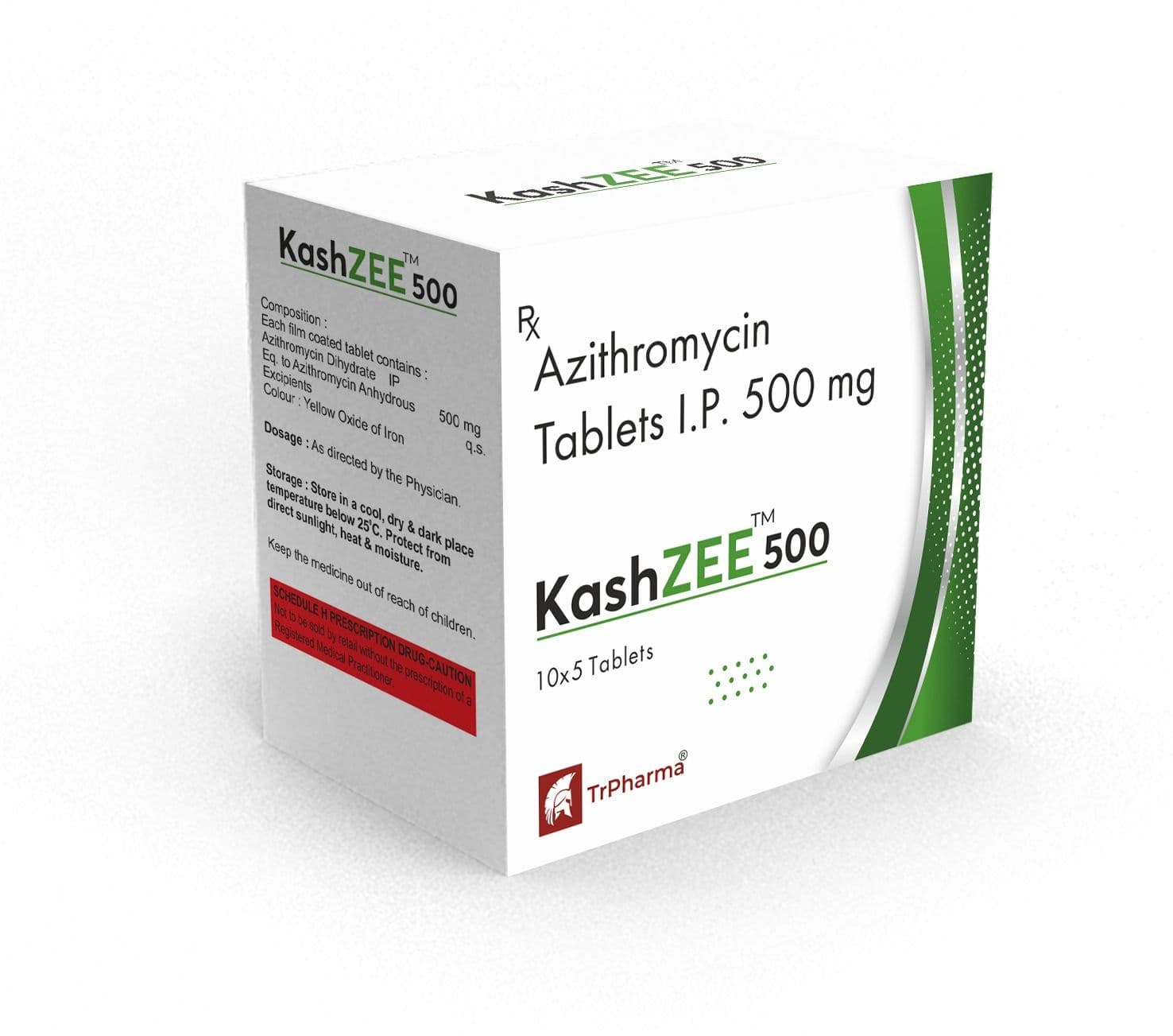 KashZEE 500 box and blister pack, TrPharma